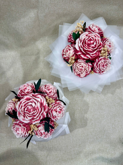 Le Pivoinier - Rouge dégradé blanc