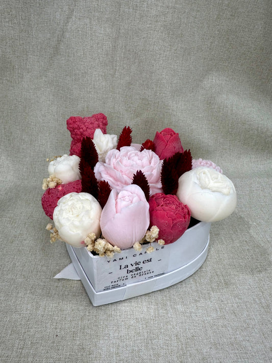 Le trianon hivernale rose poudré rouge - La vie est belle