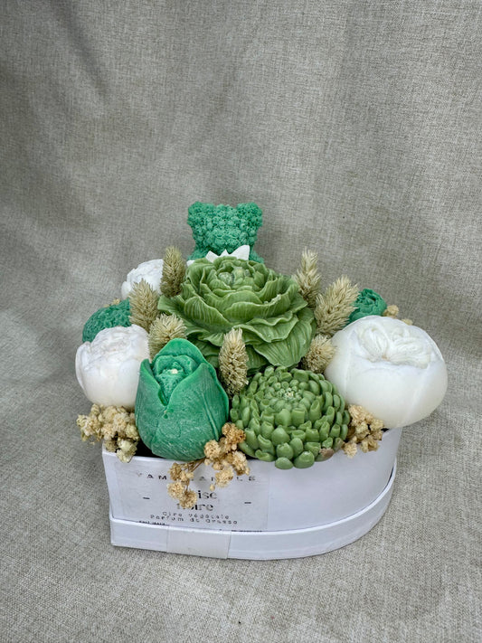 Le trianon hivernale vert olive - Cerise noire