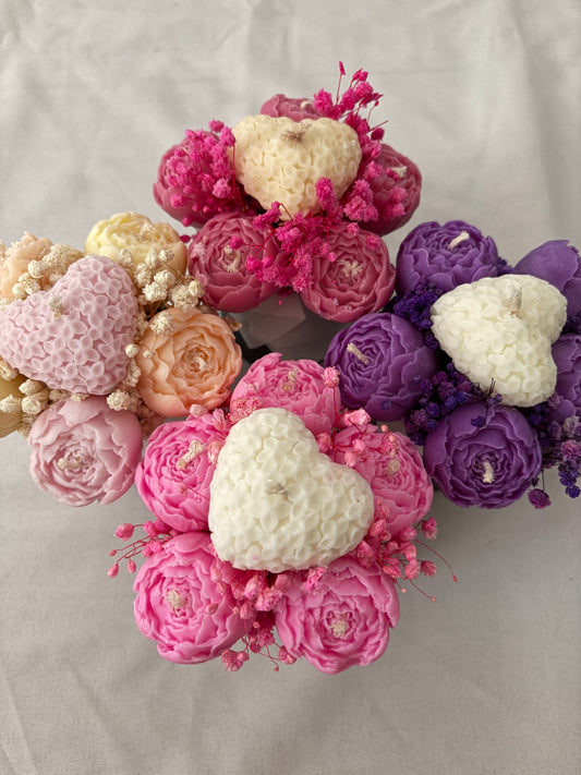 Le Mini Cœur de Pivoines - Personnalisable